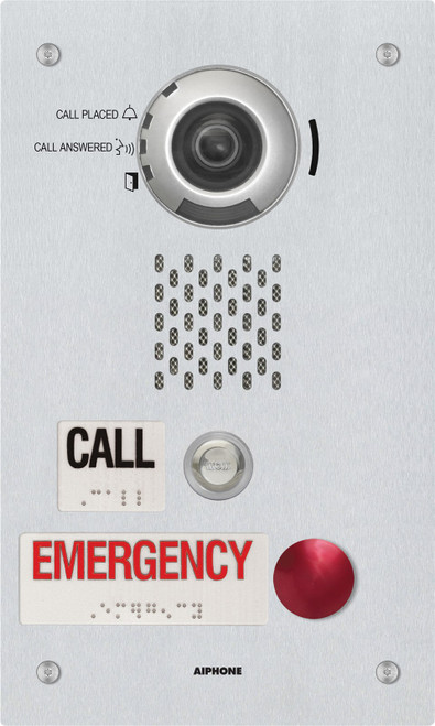 Aiphone IX Series - Emergency Video Door Station With Call And Emergency Button