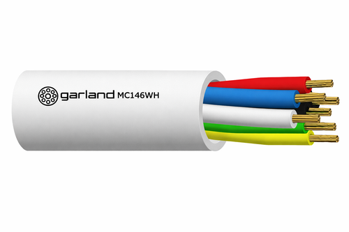 GARLAND MC146WH100W SECURITY CABLE 14/0.20 6C 21AWG PACW STRANDED UNSCREENED PVC SHEATH 100M WHITE 6Core