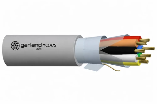 GARLAND MC147S250W SECURITY CABLE 14/0.20 7C 24AWG PACW STRANDED SHIELDED PVC SHEATH 250M GREY