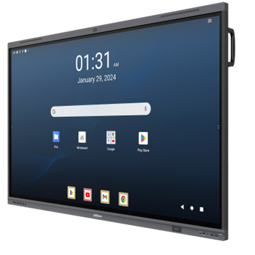 DHI-LPH65-MC480-U 65 Inch 4K Infrared Touch Smart Interactive Whiteboard - Android 15 NFC Black The DHI-LPH65-MC480-U