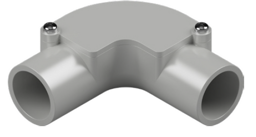 MATELEC ELB-25G/IN PVC INSPECTION ELBOW 25MM GREY
