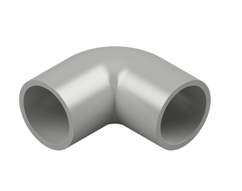 MATELEC ELB-25G/RA 25MM PVC RIGHT ANGLE CONDUIT ELBOW GREY
