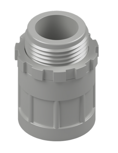 MATELEC ADAP-20G/PS SCREW ADAPTOR AND LOCK RING PVC 20MM GREY