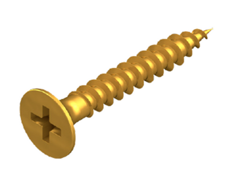MATELEC BGN-G6M25 BUGLE HEAD NEEDLE POINT SCREW 6G X 25MM 300 PACK GOLD