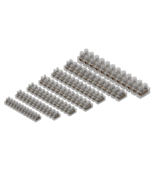 MATELEC STC-M10/10A 10MM² NATURAL 10A 12 POLE 2 WAY STRIP CONNECTOR