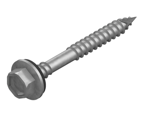 MATELEC MTLHXN-G12M50/GS 12G X 50MM HEX HEAD TYPE 17 ROOFING SCREW WITH SEAL C3 100 PACK