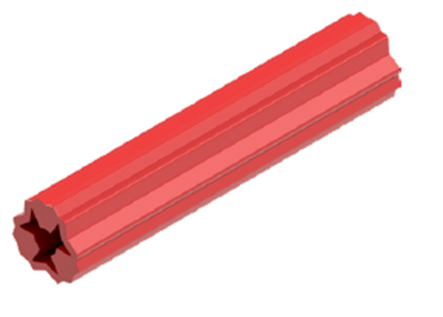 MATELEC WPR-M6/30 WALL PLUG 6 X 30MM RED 200 PACK