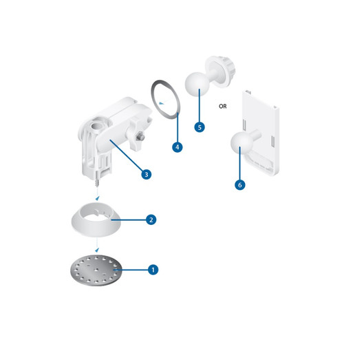Ubiquiti Quick Mount The Quick Mount is compatible with the GigaBeam™, LTU™ Lite, NanoBeam®, NanoStation®,