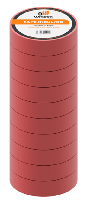 Wrappa®Tape MTLTAPE-INSUL/RD ELECTRICAL INSULATION TAPE RED