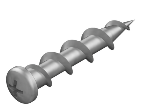 MATELEC MTLWLN-G6.3M32 6.3Gx32MM WALL LOCK NEEDLE POINT SCREW ZINC PLATED 200 PACK