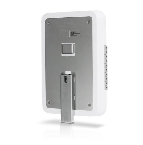 The Access Hub is a sophisticated, single-door entry mechanism that also manages connected Access Readers. The UniFi
