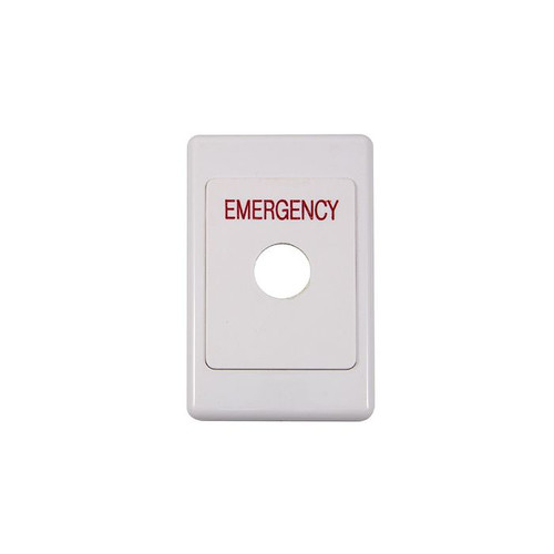 GPO white Plastic Plate Emergency