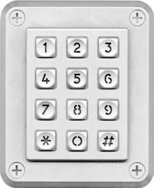Nidac Stainless Flush Keypad Backlit