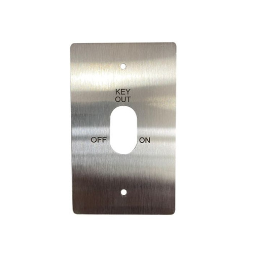 Oval Key Switch Stainless Plate