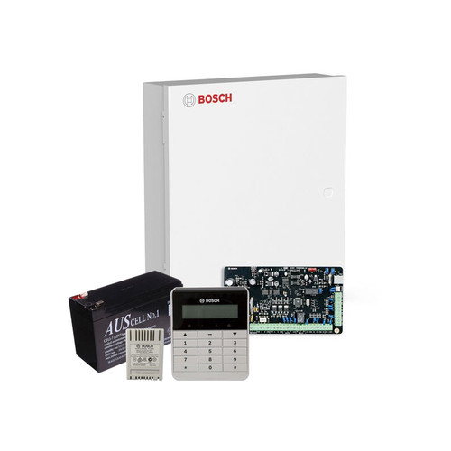 Bosch 2000 Control Panel Kit with text keypad No PIRS's or Sirens/strobes. Kit includes solution 2000 panel pre mounted