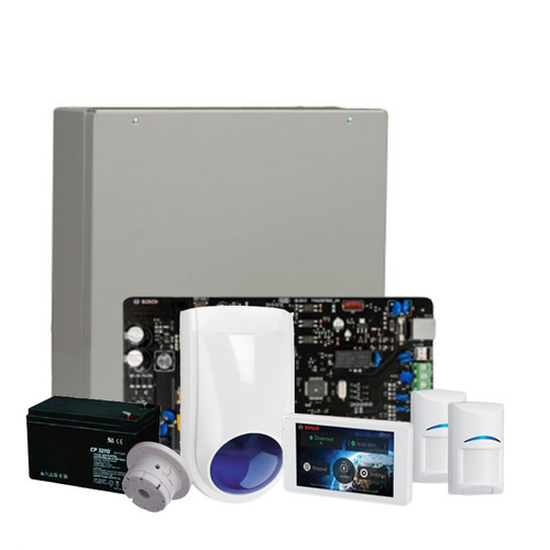 Bosch Solution 2000 with 2 Blue Line PIR's & 5" Touchtone Keypad Kit includes; Solution 2000 Panel in Metal Box with 5"