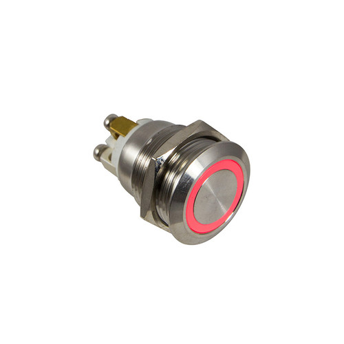 Weatherproof IP65 SPST RED LED