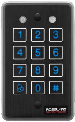 ROSSLARE AYC-T65B ULTRASLIM PROX & PIN PIEZO READER 3X4 BACKLIT WIEGAND IP68 BLACK