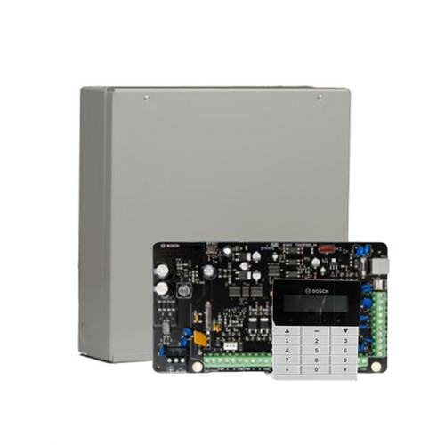 Bosch Solution 2000 Kit with Text Keypad. NO PIR's or Siren/Strobes. Kit includes: Solution 2000 Panel in Metal Box