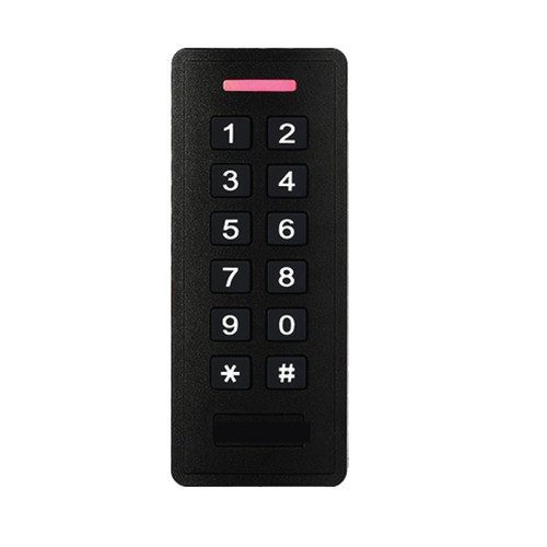 Mullion Black Keypad with built-in card reader
