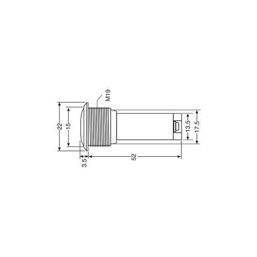 12V Vandal Resistant Piezo Buzzer