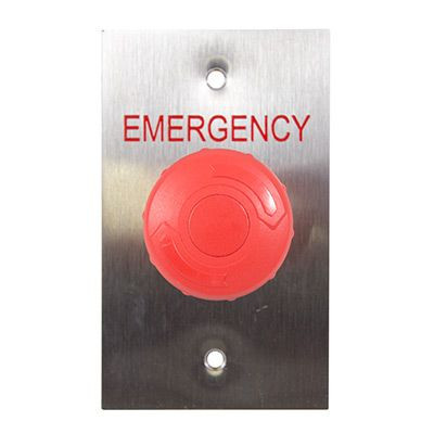 Smart Flat Stainless Steel GPO Plate Red
