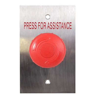Smart Flat Stainless Steel GPO Plate Red