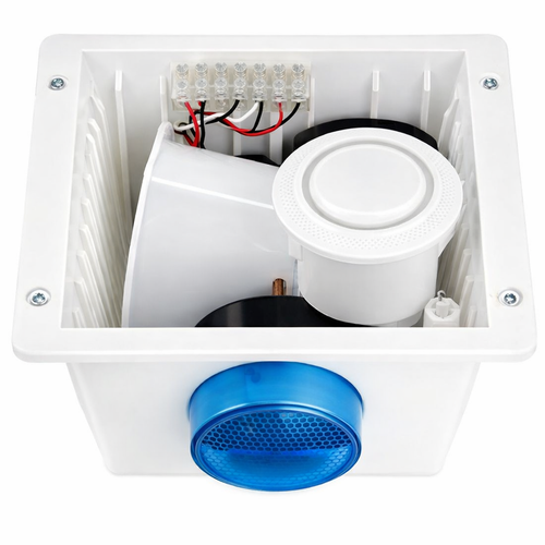 SECOR Siren Cover Kit Combo With Blue LED Strobe Top Hat