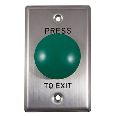 GREEN 22mm diameter Mushroom Button & Sta