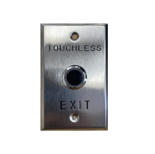 Touchless exit button on GPO Plate