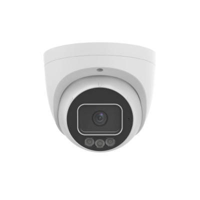 PRIME SERIES IP CAMERA WHITE AI TRIGUARD 6MP H.264/5/5+/ MJPEG TURRET 130 WDR METAL 2.8MM FIXED LENS COLOR HUNTER IR+WHITE LED 30M POE IP67 BUILT IN MIC AUDIO IN AUDIO OUT 1 x ALARM IN 1 x ALARM OUT SUPPORT UP TO 256GB SD 12VDC