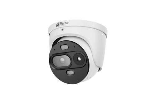 TPC-DF1241-TB2F2-DW-S8-V1 Dahua Eureka Series Thermal Network Mini Hybrid Eyeball Camera with Temperature Measurement -