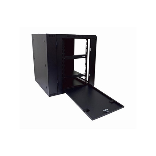 Global Wall Mount Swing Rack 12RU x 600D Black