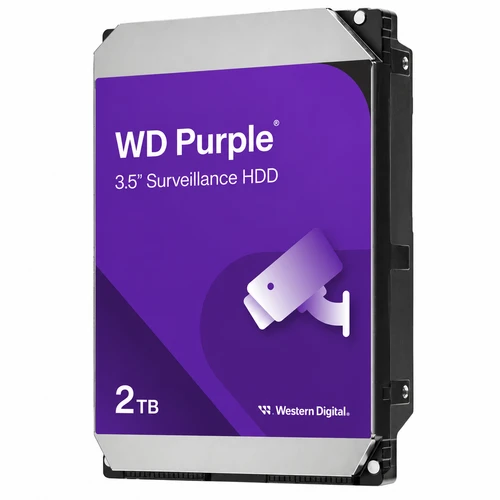 WESTERN DIGITAL WD23PURZ PURPLE SURVEILLANCE HARD DRIVE 2TB 3.5" SATA III( 6GB/S)