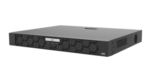 UNIVIEW NVR502-32B-P16-IQ 32 CH BLK NVR 16X POE UPTO 16MP H.264/5 1XNIC 320MBPS I/P 2CH@16MP PLASTIC & METAL 2XSATA HDD PORT UP TO 16TB EACH N/O RAID1 HDMIX1 VGAX1 1X A/I 1X A/O 8X ALM IN 2X ALM OUT 1X FRONT/2X REAR USB PORT 100–240 VAC RS485