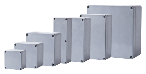 ALLBRO 2526POK/I TERMINAL BOX DMC OUTDOOR IP68 GREY WEATHERPROOF AND UV RESISTANT SCREWED COVER