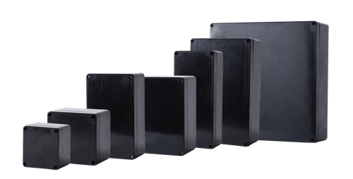 ALLBRO 4140KE/I TERMINAL BOX DMC OUTDOOR IP68 BLACK WEATHERPROOF AND UV RESISTANT