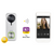 WIFI INTERCOM( 2.4Ghz) 1 BUTTON AUDIO/VIDEO DOOR STATION SILVER RESIDENTIAL TOUCH BUTTON 4MP 160&deg; WDR PLASTIC IP54 H.264 LOCK OUTPUT(POWERED) BUILT IN 8GB SD CARD 24VDC