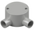 MATELEC JBS-20G/2A PVC JUNCTION BOX 20MM 2 WAY ANGLE SHALLOW GREY