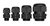 MATELEC MTLNCG-M12/B 12MM IP68 NYLON CABLE GLAND 3–6MM BLACK