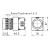 SMART PUSH BUTTON BLACK SHROUDED HEAD PLASTIC ENCLOSURE SQUARE PLASTIC PLATE IP67 MOMENTARY