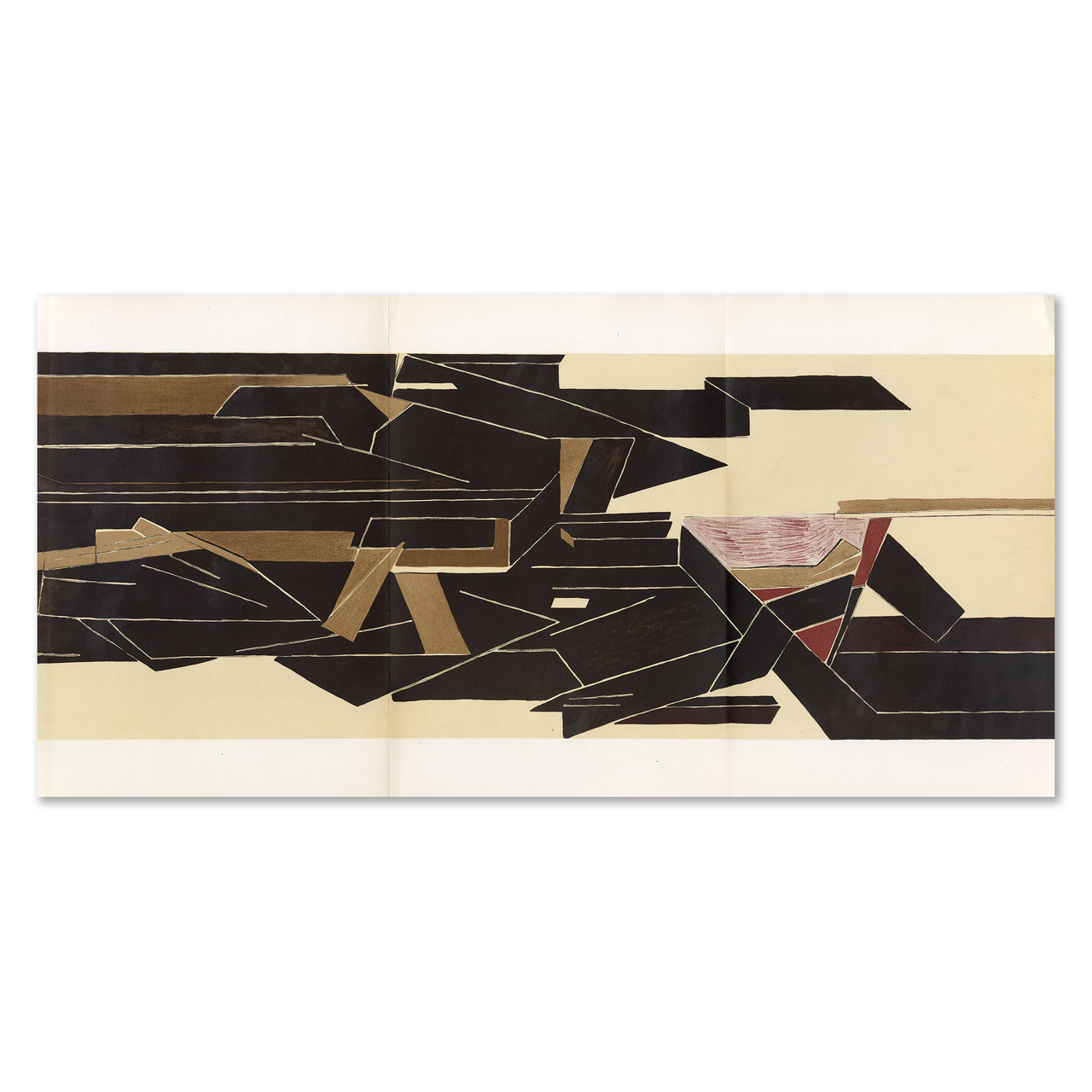 Vintage Untitled Pablo Palazuelo Lithograph c. 1955