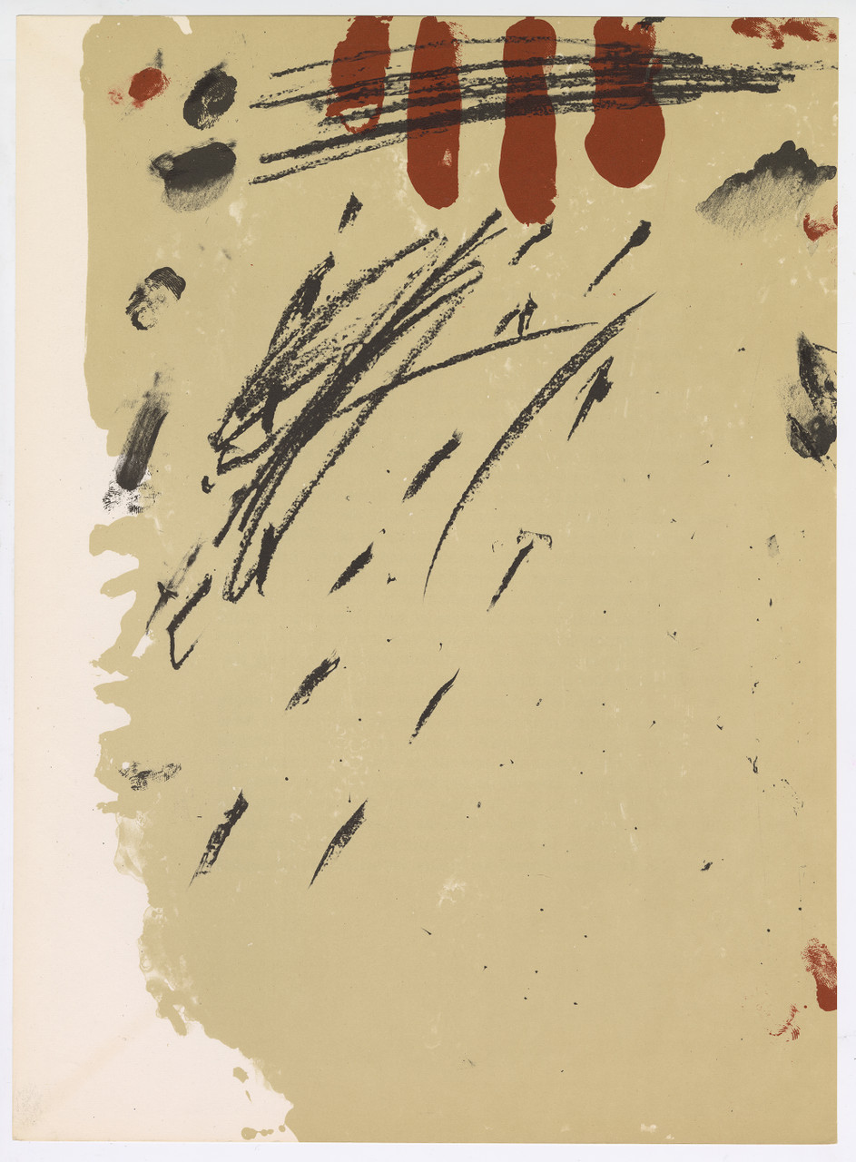 Original Antoni Tapies Lithograph, 
