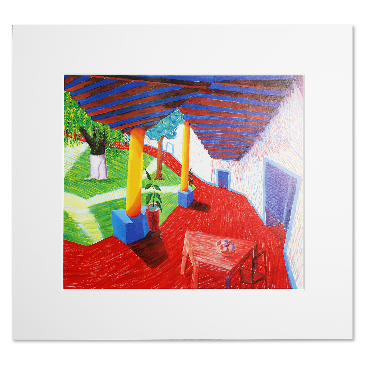 A Walk Around the Hotel Courtyard, Acatlan