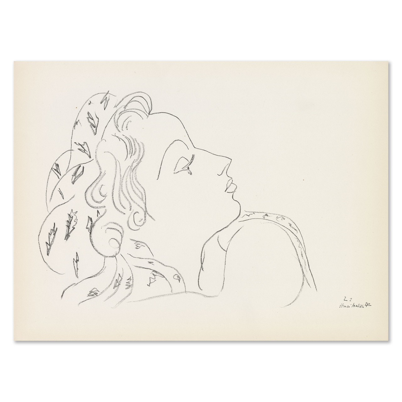 Original Henri Matisse Lithograph X C 1953 Original Henri Matisse Lithograph X C 1953