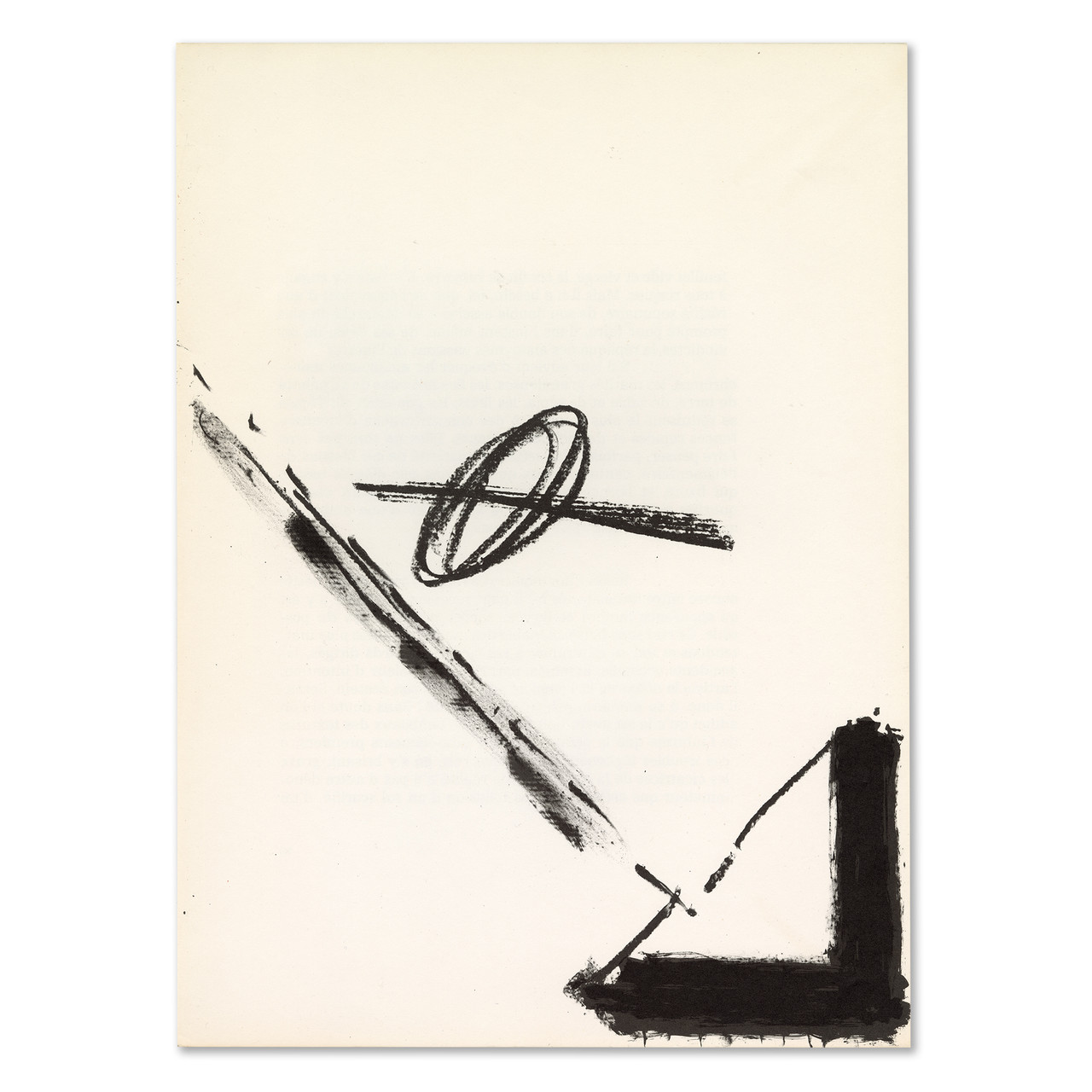 Original Lithograph by Antoni Tapies From 
