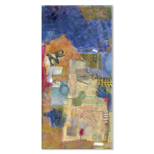 "On Site" Abstract Mixed Media Painting by Jill Krasner