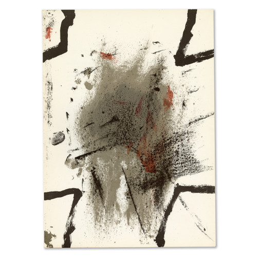"Composition" by Antoni Tapies, Original Lithograph From "Derrière le Miroir" No. 175 (1968)