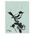 "Bird with Light Green Background" Original Gouache Painting by Joseph Mota