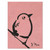 "Bird with Pink Background II" Original Gouache Painting by Joseph Mota (SOLD)